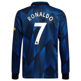 Jalkapallo Pelipaidat Manchester United Cristiano Ronaldo 7 Kolmaspaita 2021-2022 Pitkähihainen